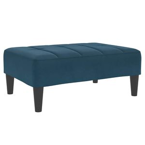 vidaXL Fotpall Bl&aring; 77x55x31 cm sammet