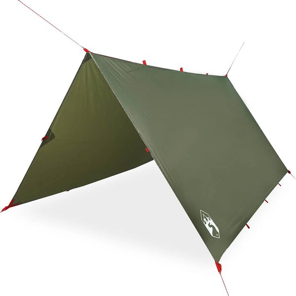 vidaXL Tarp olivgrön 306x306 cm vattentät