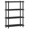 vidaXL Hyllsystem 4 niv&aring;er 100 x 40 x 136,5 cm PP Antracit