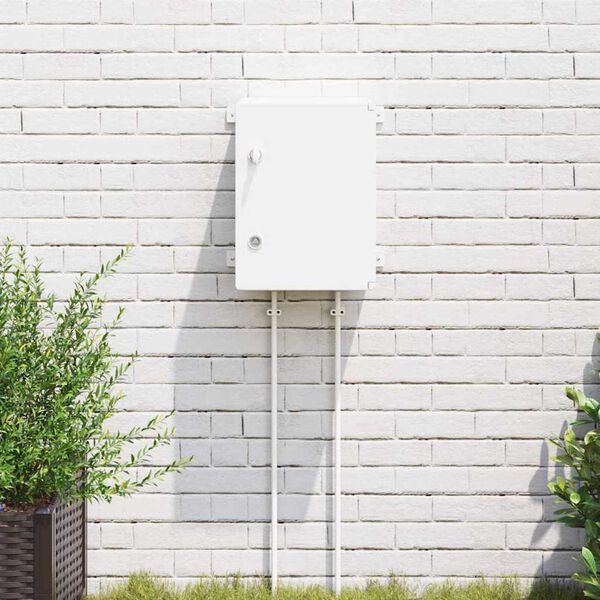 vidaXL Kontrollsk&aring;p Gr&aring; 47 x 20 x 60 cm ABS Plast