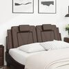 vidaXL Headboard Cushion "Viana" Brown 140 cm Faux Leather