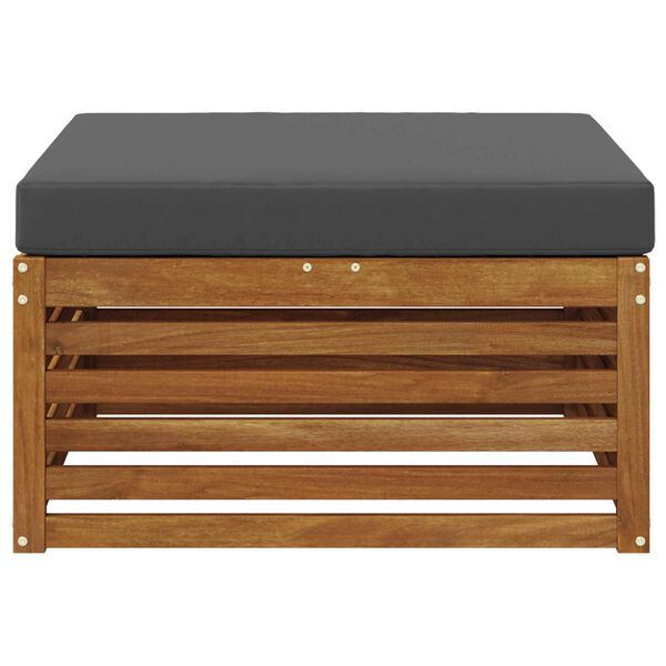 vidaXL Utomhuspall Massivt Akaciatr&auml; Naturf&auml;rg