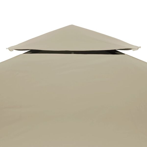 vidaXL Paviljongtak 310 g/m&sup2; 3 x 3 m beige