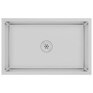 vidaXL Handgjord diskho rostfritt st&aring;l