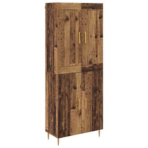 vidaXL Sk&aring;p Gammalt tr&auml; 69,5 x 34 x 180 cm Konstruerat tr&auml;