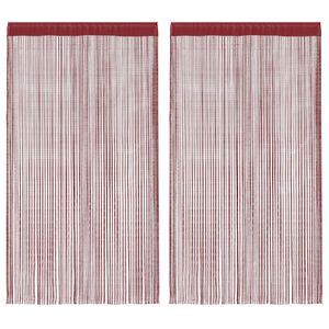 vidaXL Tr&aring;dgardiner 2 st 100x250 cm vinr&ouml;d