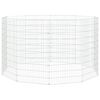 vidaXL Husdjursbur 10-panel 54x100 cm galvaniserat j&auml;rn