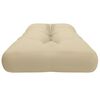 vidaXL Palldyna beige 120x40x12 cm tyg