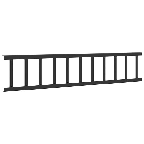 vidaXL Taksn&ouml;skydd Svart 100 x 2,5 x 20 cm St&aring;l