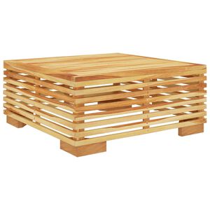 vidaXL Soffbord för trädgården 69,5x69,5x31 cm massiv teak