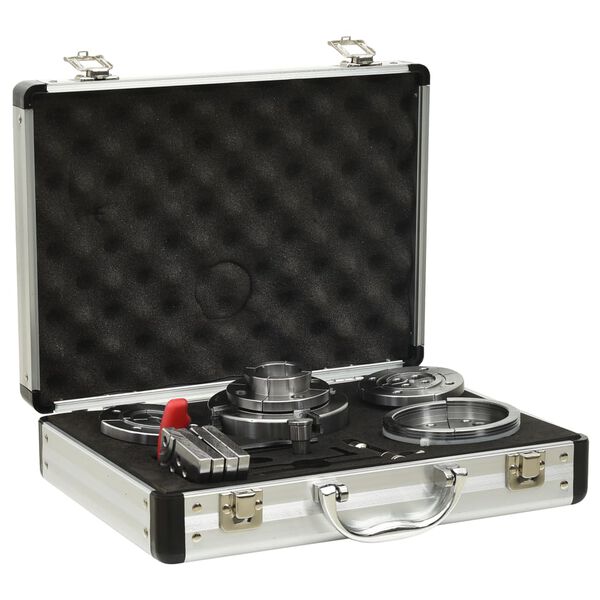 vidaXL Självcentrerande svarvchuckar set för 3,75 tum stål