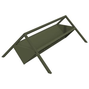 vidaXL Fodertrog f&ouml;r boskap Olivgr&ouml;n 111 x 76 x 38 cm 10 kg