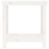 vidaXL Skobänk vit 80x50x80 cm massiv furu