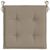 vidaXL Stolsdynor 6 st taupe 40x40x4 cm oxfordtyg