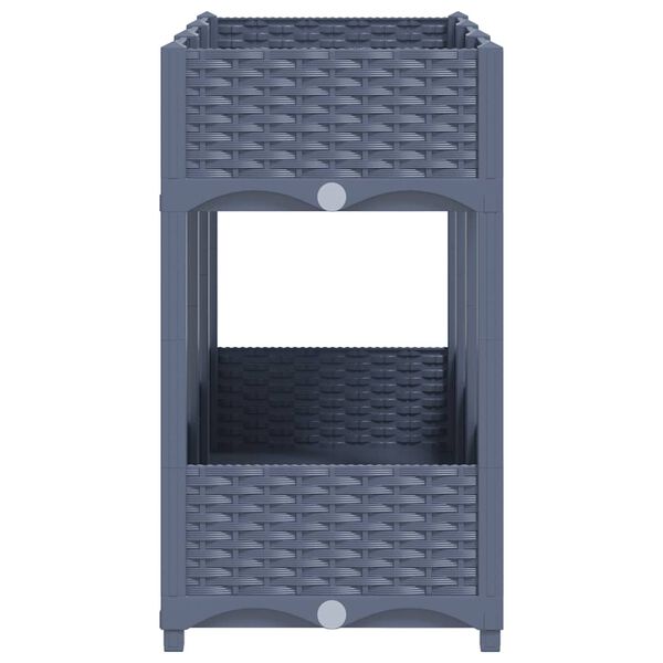 vidaXL Upphöjd odlingslåda 120x40x71 cm polypropen