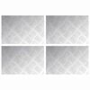 vidaXL Trappsteg 4 st 30 x 20 cm Silver Aluminium Rektangul&auml;r