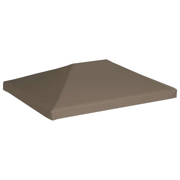vidaXL Paviljongtak 310 g/m² 3x4 m taupe