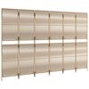 vidaXL Rumsavdelare 6 paneler beige konstrottning