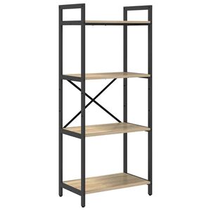 vidaXL Hyllsystem 4 niv&aring;er 56 x 34 x 133,5 cm Konstruerat tr&auml;