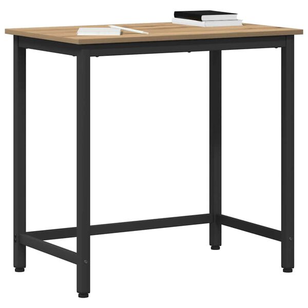 vidaXL bord Artisan Ek 100 x 50 x 76,5 cm Konstruerat tr&auml; och st&aring;l