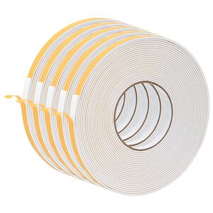 vidaXL Sj&auml;lvh&auml;ftande skumtape 5 st Vit 10mm x 10m CR skum