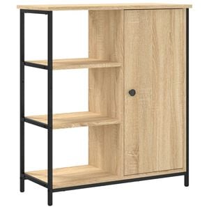 vidaXL Sk&auml;nk Sonoma Ek 70x30x80 cm Konstruerat tr&auml;