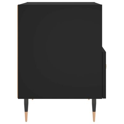 vidaXL Sängbord 2 st svart 40x35x47,5 cm konstruerat trä