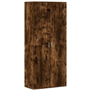 vidaXL Skost&auml;ll r&ouml;kf&auml;rgad ek 80x39x178 cm konstruerat tr&auml;