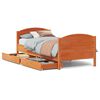 vidaXL S&auml;ngram utan madrass vaxbrun 75x190 cm massiv furu