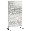 vidaXL Avsk&auml;rmningssk&auml;rm 100 x 50 x 180 cm Rostfritt st&aring;l Silver
