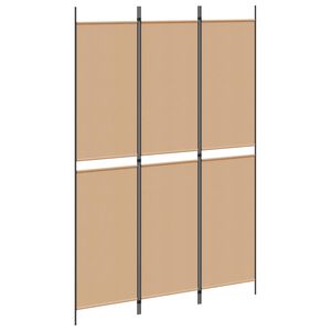 vidaXL 3-panelers rumsavdelare Beige 150 x 220 cm Tyg