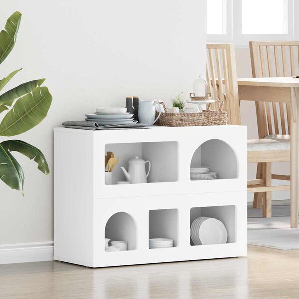vidaXL Sideboard Vit 80,5 x 35 x 59 cm Konstruerat tr&auml;
