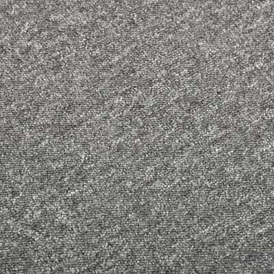 vidaXL Textilplattor 20 st 5 m² 50x50 cm grå