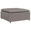 vidaXL Modul&auml;r soffa fotpall taupe 100x100x48 cm