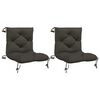 vidaXL 2-delars Palletdynor VIANEN 2 st 100% Polyester Antracit