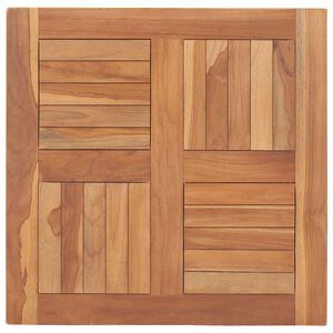 vidaXL Bordsskiva massiv teak 60x60x2,5 cm