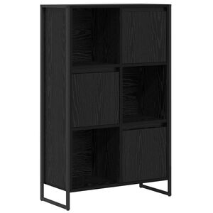 vidaXL Boksk&aring;p 68 x 30 x 108.5 cm Konstruerat tr&auml; Svart Ek