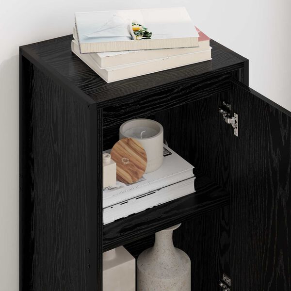 vidaXL Sideboard Svart Ek 43 x 36 x 75,5 cm Konstruerat tr&auml;