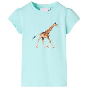 vidaXL T-shirt f&ouml;r barn ljus aqua 116