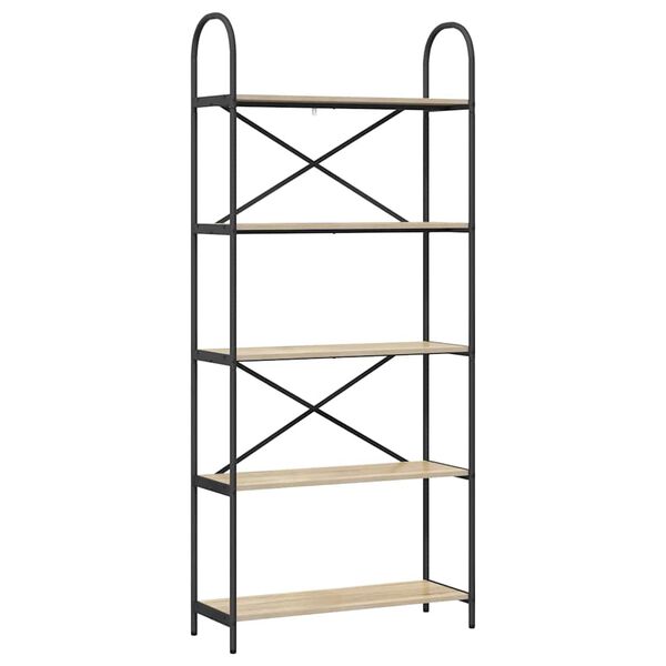 vidaXL Hyllsystem Sonoma-ek 80 x 30 x 183 cm Konstruerat tr&auml;