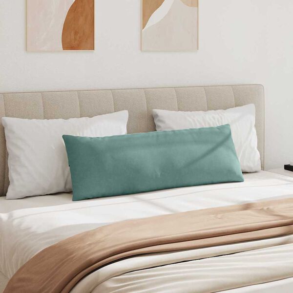 vidaXL Sofakuddar 2 pcs Havgr&ouml;n 120 x 40 cm Kordread tyg