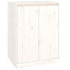 vidaXL Skosk&aring;p vit 60x35x80 cm massiv furu