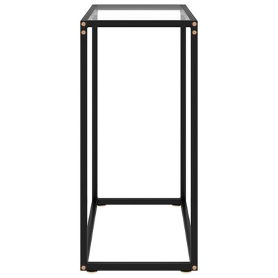 vidaXL Avlastningsbord transparent 60x35x75 cm härdat glas