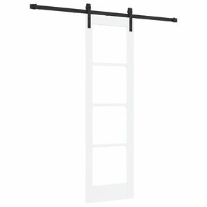 vidaXL Skjutd&ouml;rr ORKDAL Vit och svart 61 x 198,5 cm