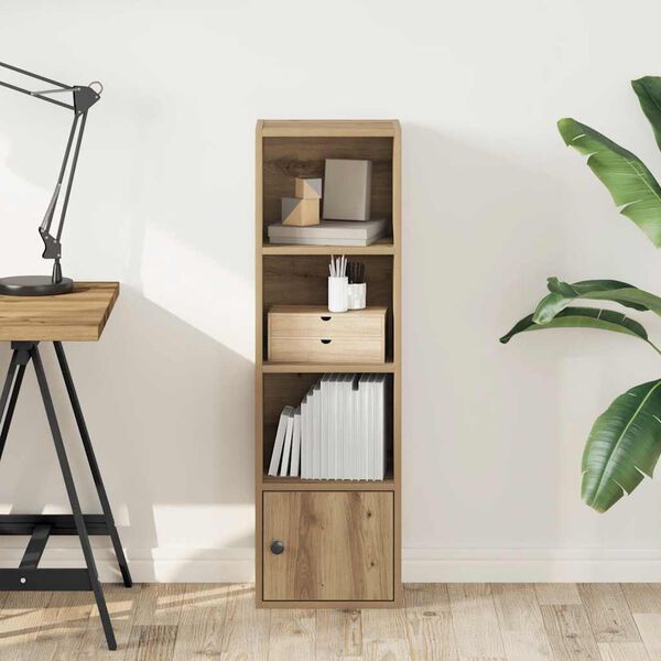 vidaXL Bokhylla artisan ek 31x24x102 cm konstruerat tr&auml;