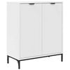 vidaXL Sideboard Vit 69,5 x 33 x 82 cm Konstruerat tr&auml;