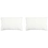 vidaXL Kudde 2 st 50 x 70 cm Bambufiber Vit