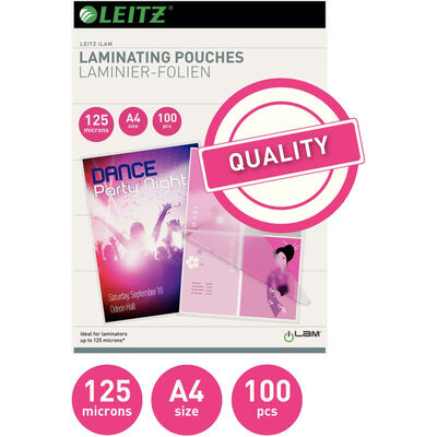 Leitz Lamineringsfickor 125 mikron A4 100-pack