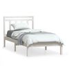 vidaXL S&auml;ngram vit massiv furu 100x200 cm