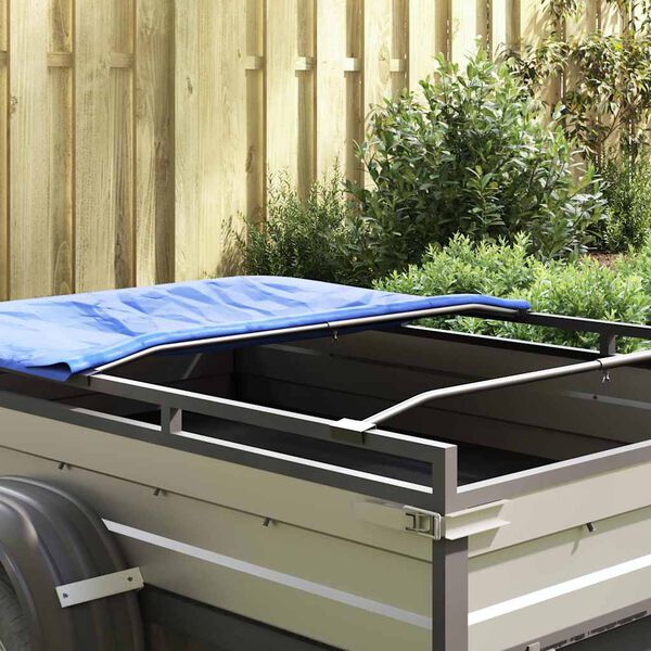 vidaXL passar f&ouml;r platt tarp bracketer 3 pcs Silver 130-210 cm